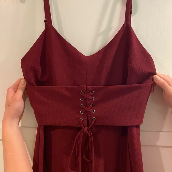 NWT WAYF Plum Corset Jumpsuit - Picture 3 of 9
